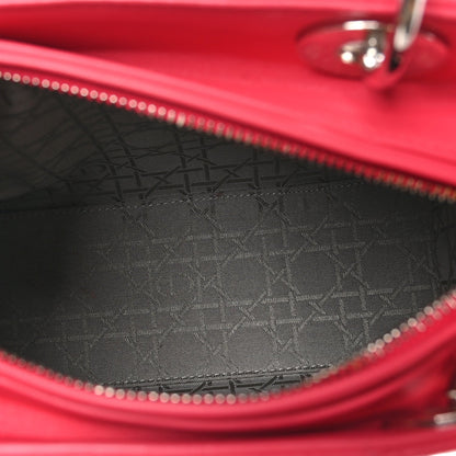 Christian Dior Lambskin Cannage Medium Lady Dior Fuchsia