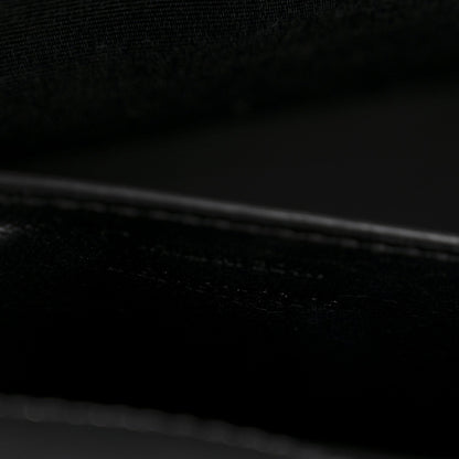 Saint Laurent Calfskin Medium Heart Bolts Monogram Kate Satchel Black