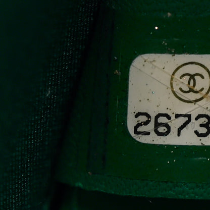 Chanel Glazed Calfskin Round As Earth Evening Bag Green