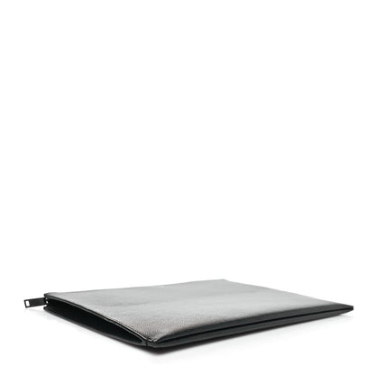 Saint Laurent Grain De Poudre Zipped Tablet Holder Black