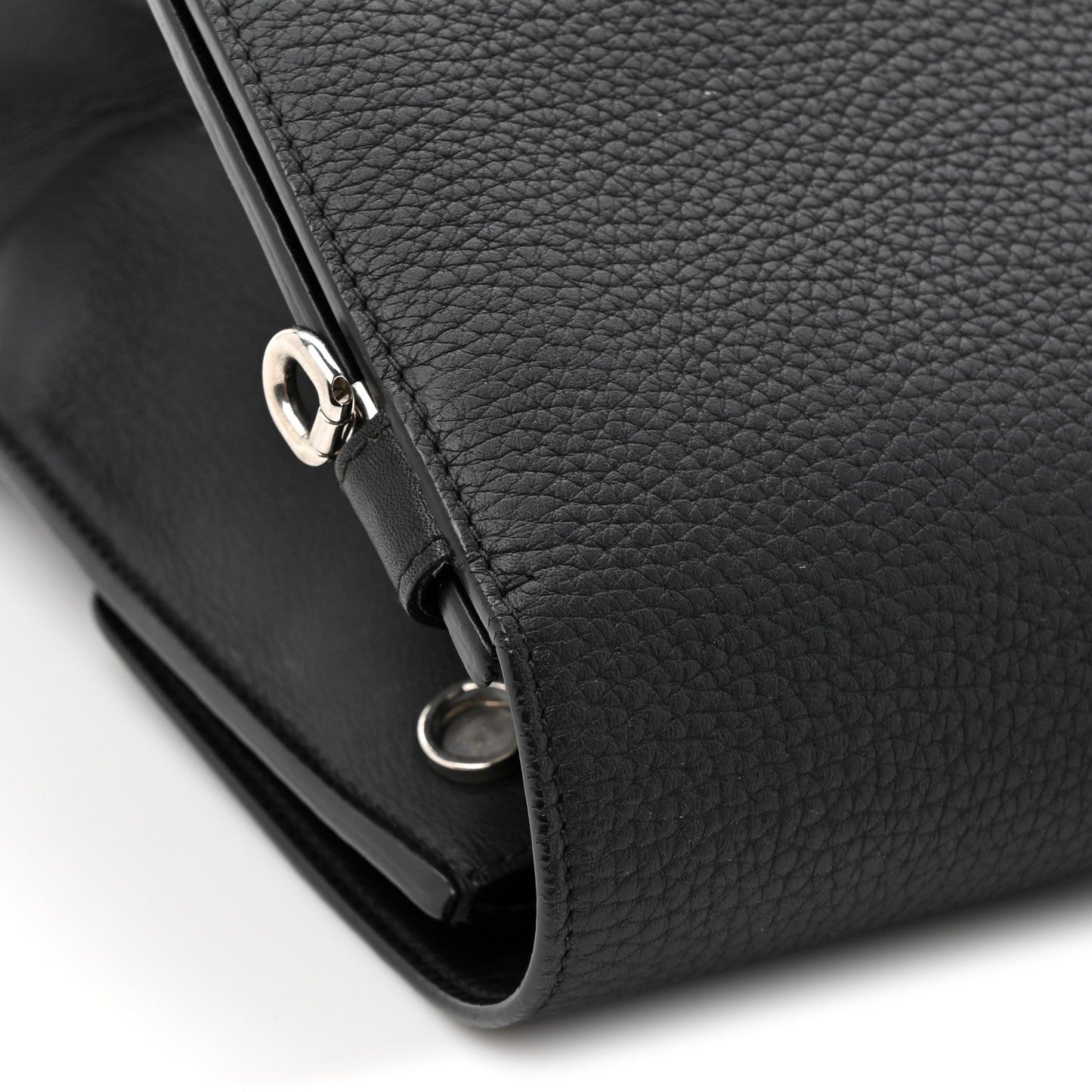 Christian Dior Grained Calfskin Large Diorever Flap Black