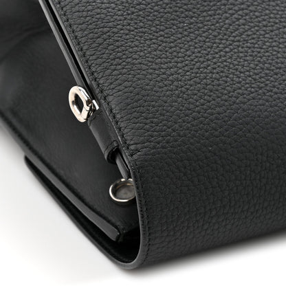 Christian Dior Grained Calfskin Large Diorever Flap Black