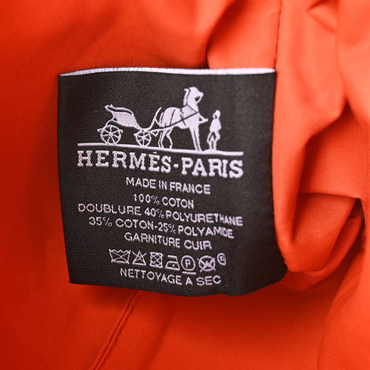 Hermes Cotton Canvas Mini Bolide Travel Cosmetic Pouch Black