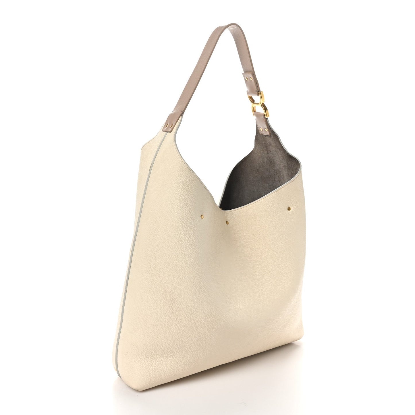 Chloe Grained Calfskin Small Marcie Hobo Bag Sweet Beige