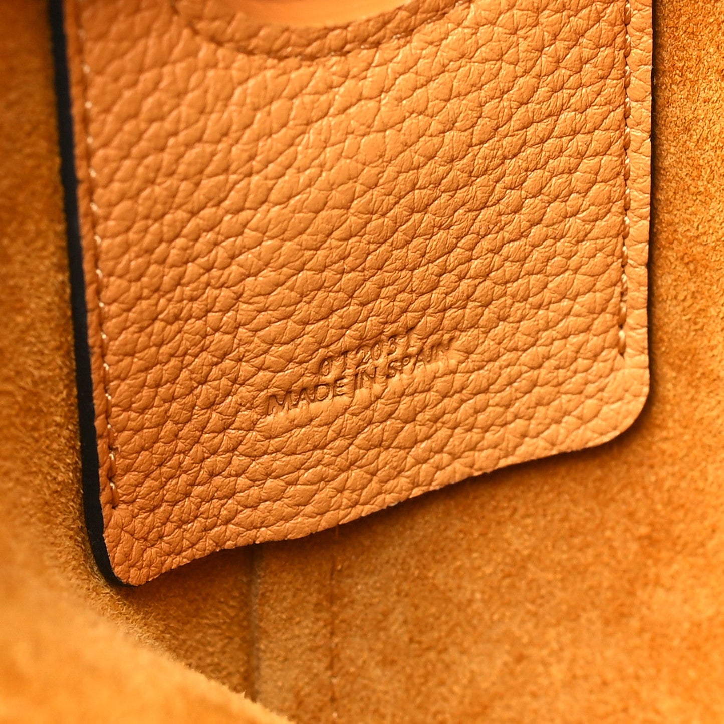 Loewe Grained Calfskin Medium Balloon Bag Saffron Yellow