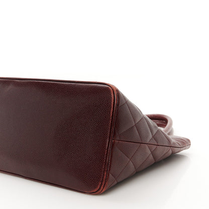 Chanel Caviar Quilted Medallion Tote Bordeaux