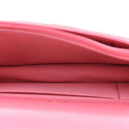 Chanel Lambskin Quilted Pillow Crush Flap Phone Holder With Chain Pink