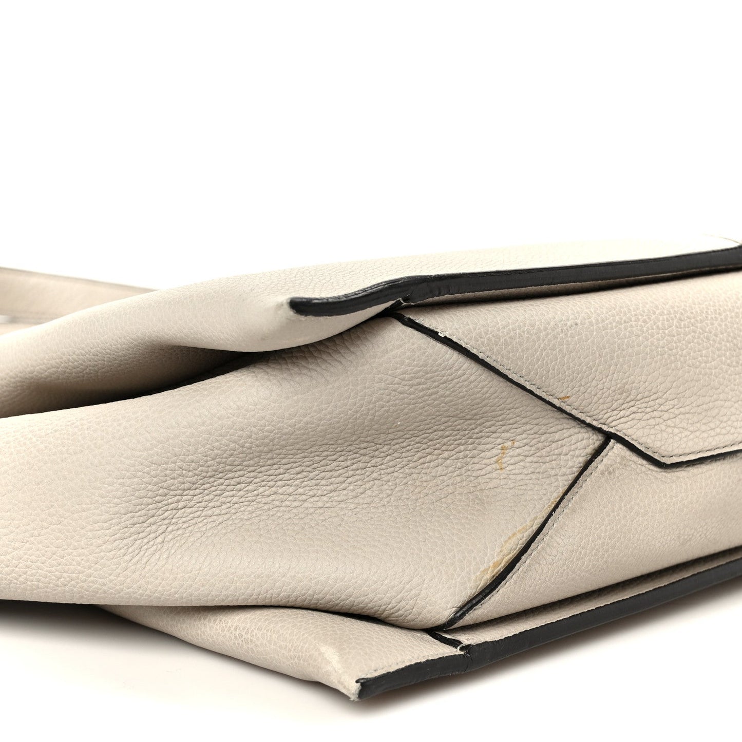 Celine Baby Grained Calfskin Medium Tri-Fold Bag Powder