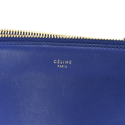 Celine Lambskin Small Trio Crossbody Bag Indigo