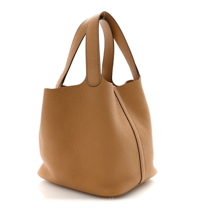 Hermes Taurillon Clemence Picotin Lock 22 Biscuit