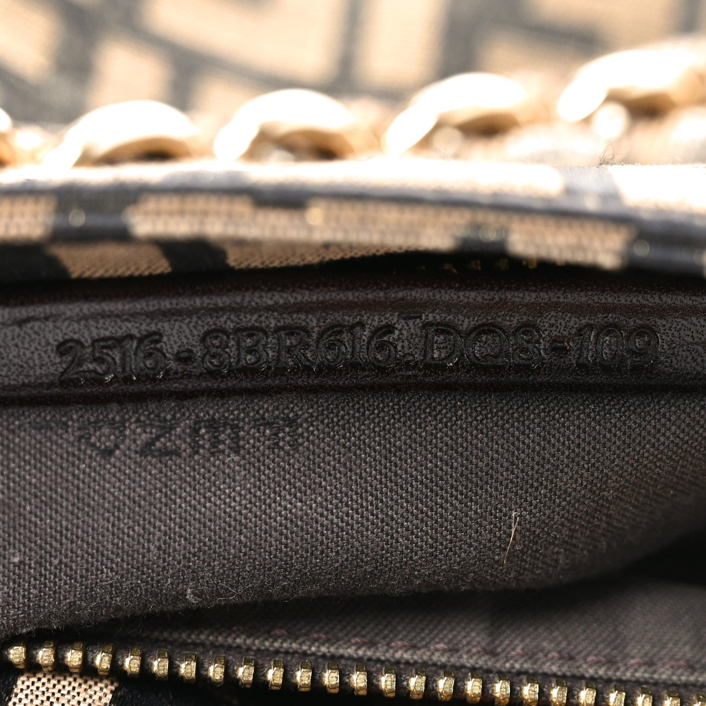Fendi Metallic Lurex Zucca Mia Tote Bronze