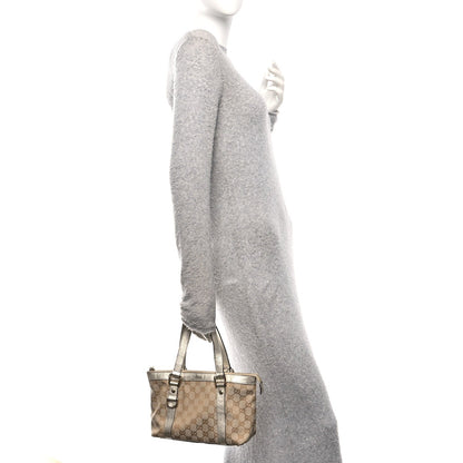 Gucci Monogram Small Abbey Tote  Gold