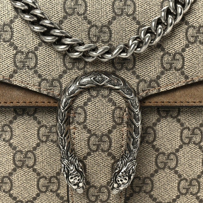 Gucci GG Supreme Monogram Mini Dionysus Shoulder Bag Taupe
