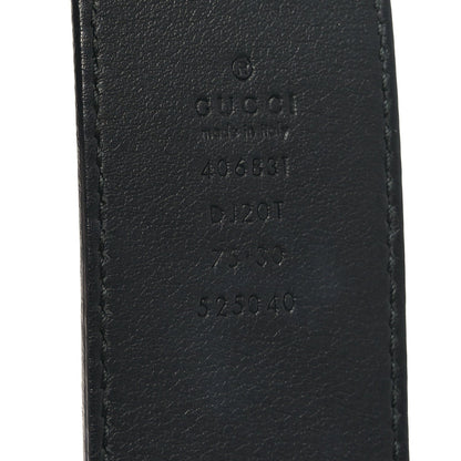 Gucci Dollar Pigprint Double G 40mm Belt 75 30 Black