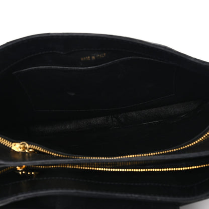 Chanel Lambskin Quilted CC Flap Shoulder Bag Black