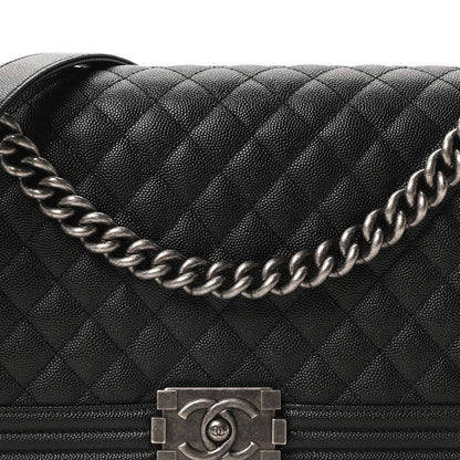 Chanel Caviar Quilted New Medium Boy Flap Black
