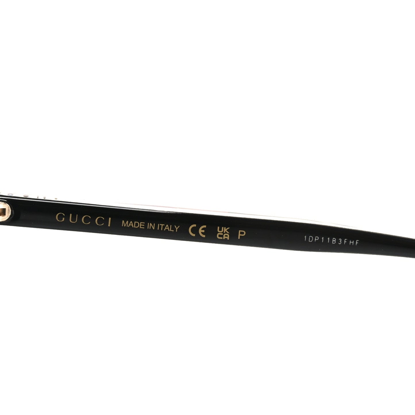 Gucci Acetate Frame Sunglasses GG0381SN Black