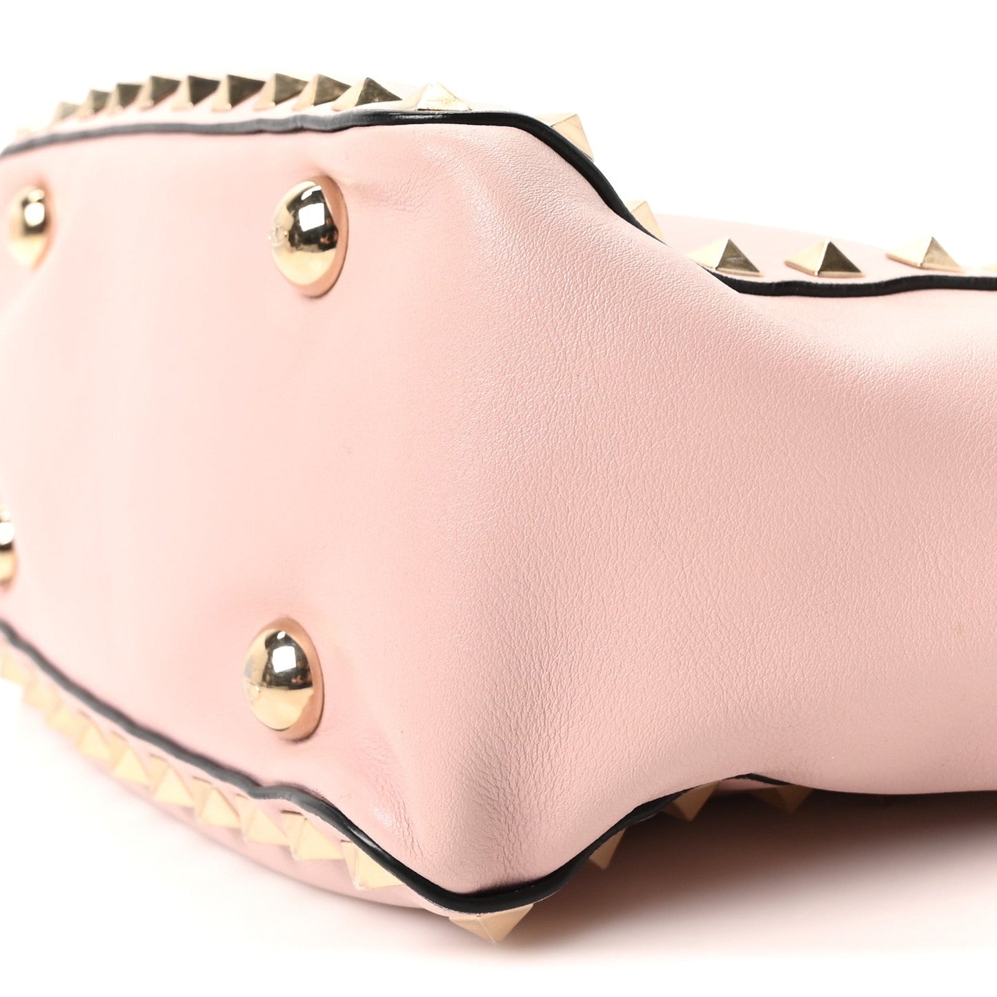Valentino Garavani Vitello Mini Rockstud Tote Water Rose