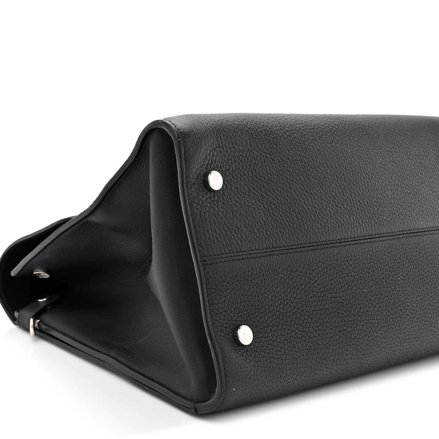 Christian Dior Grained Calfskin Large Diorever Flap Black