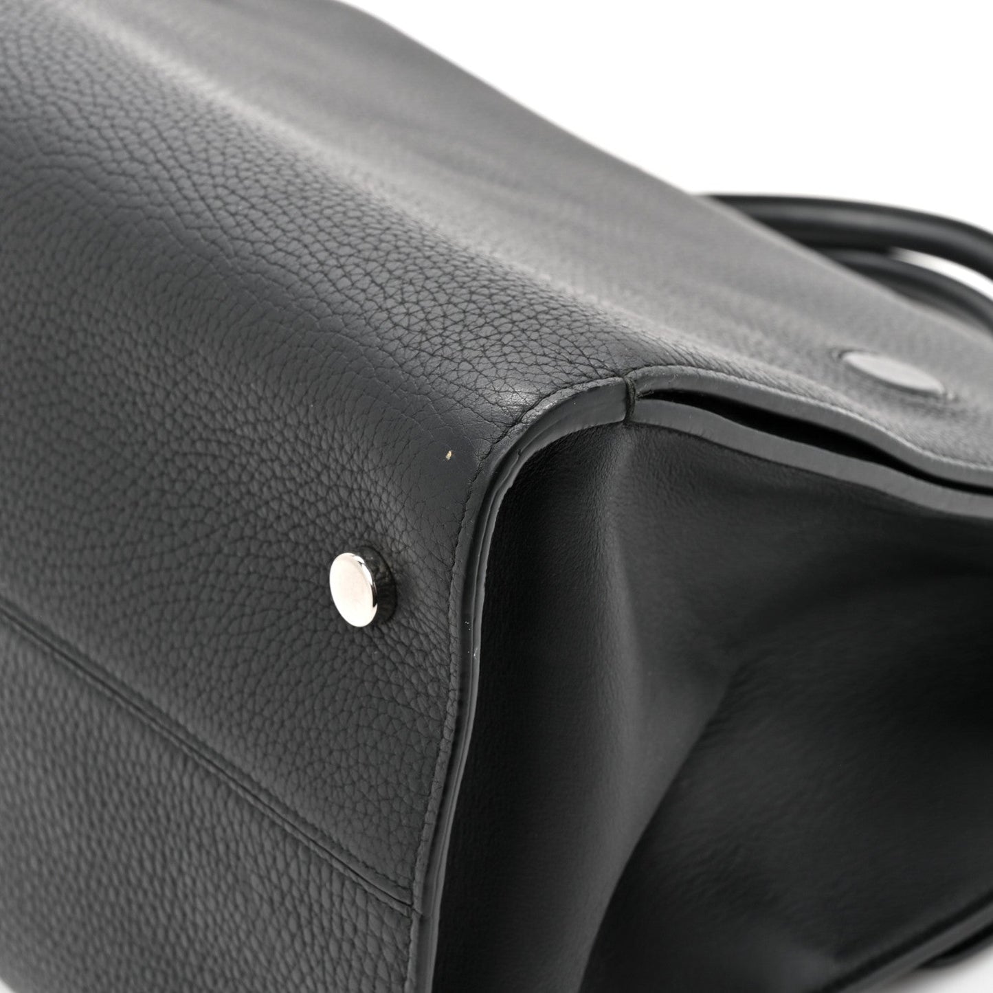 Christian Dior Grained Calfskin Large Diorever Flap Black