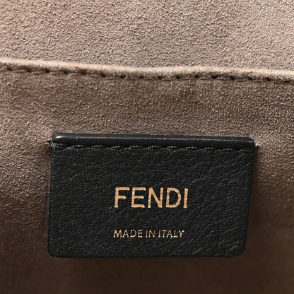 Fendi Vitello Century Opaco F is Fendi Kan I Shoulder Bag Blu Scuro