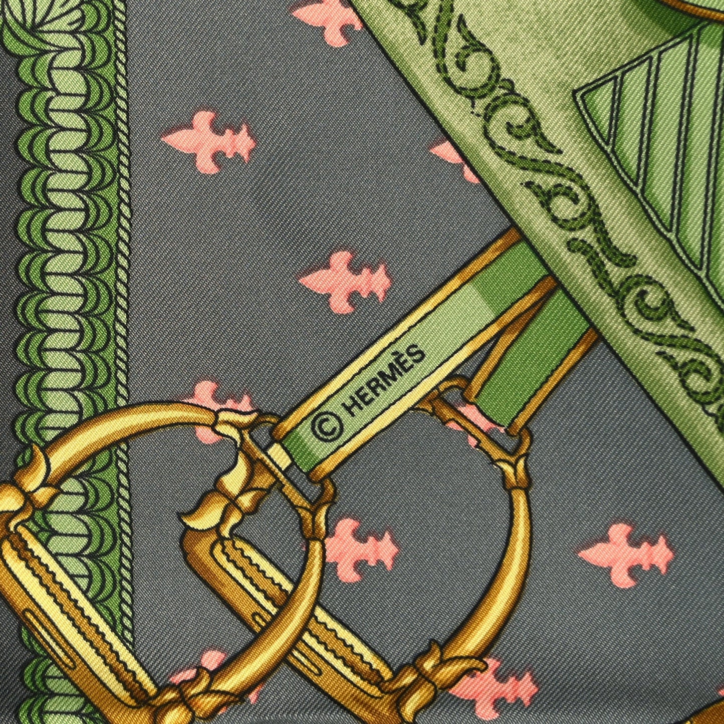 Hermes Silk Selles A Housse Scarf 90