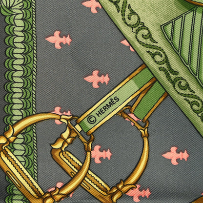 Hermes Silk Selles A Housse Scarf 90