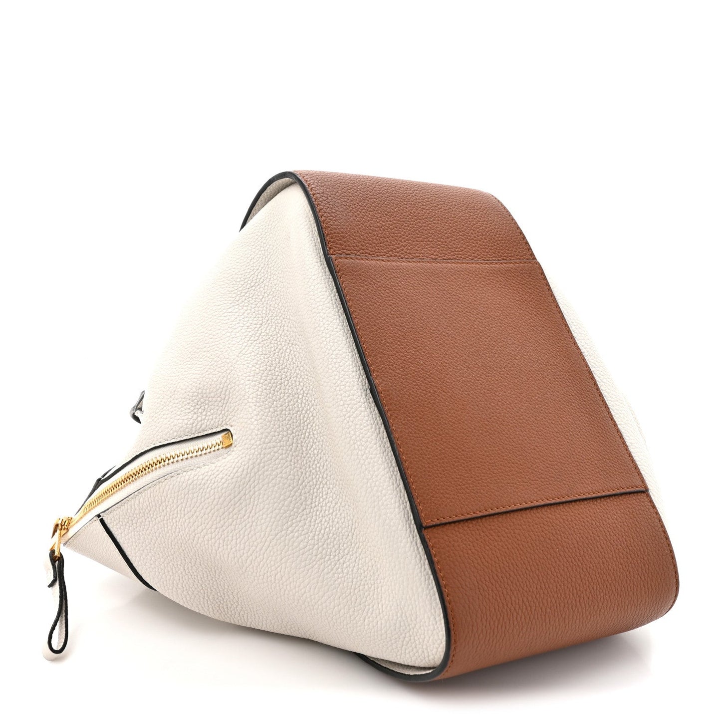 Loewe Calfskin Small Hammock Shoulder Bag Tan Ivory Black