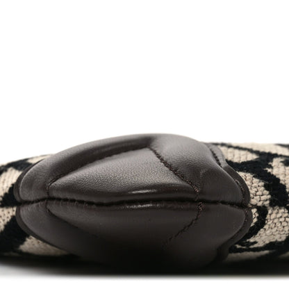 Valentino Garavani Toile Iconographe Pouch Naturale Black Fondant