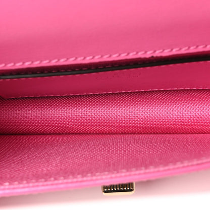 Gucci GG Monogram Scratch Lux Calfskin Mini Luce Shoulder Bag Blossom Rose Dark Blossom
