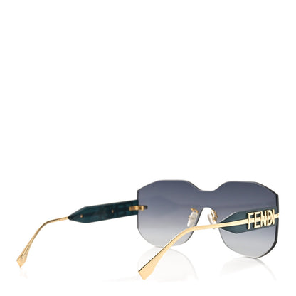 Fendi Metal Fendigraphy Shield Sunglasses FE40067U Green