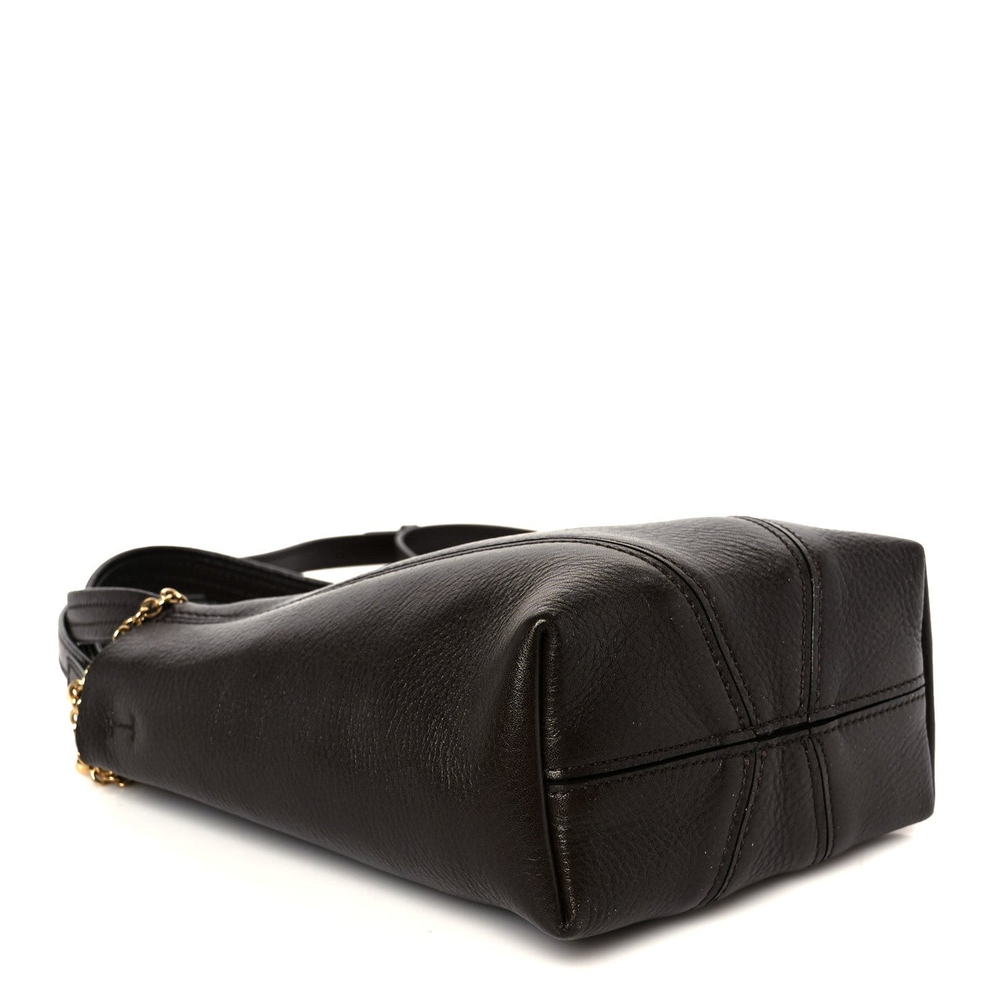 Chloe Grained Calfskin Small Spin Tote Kohl Brown