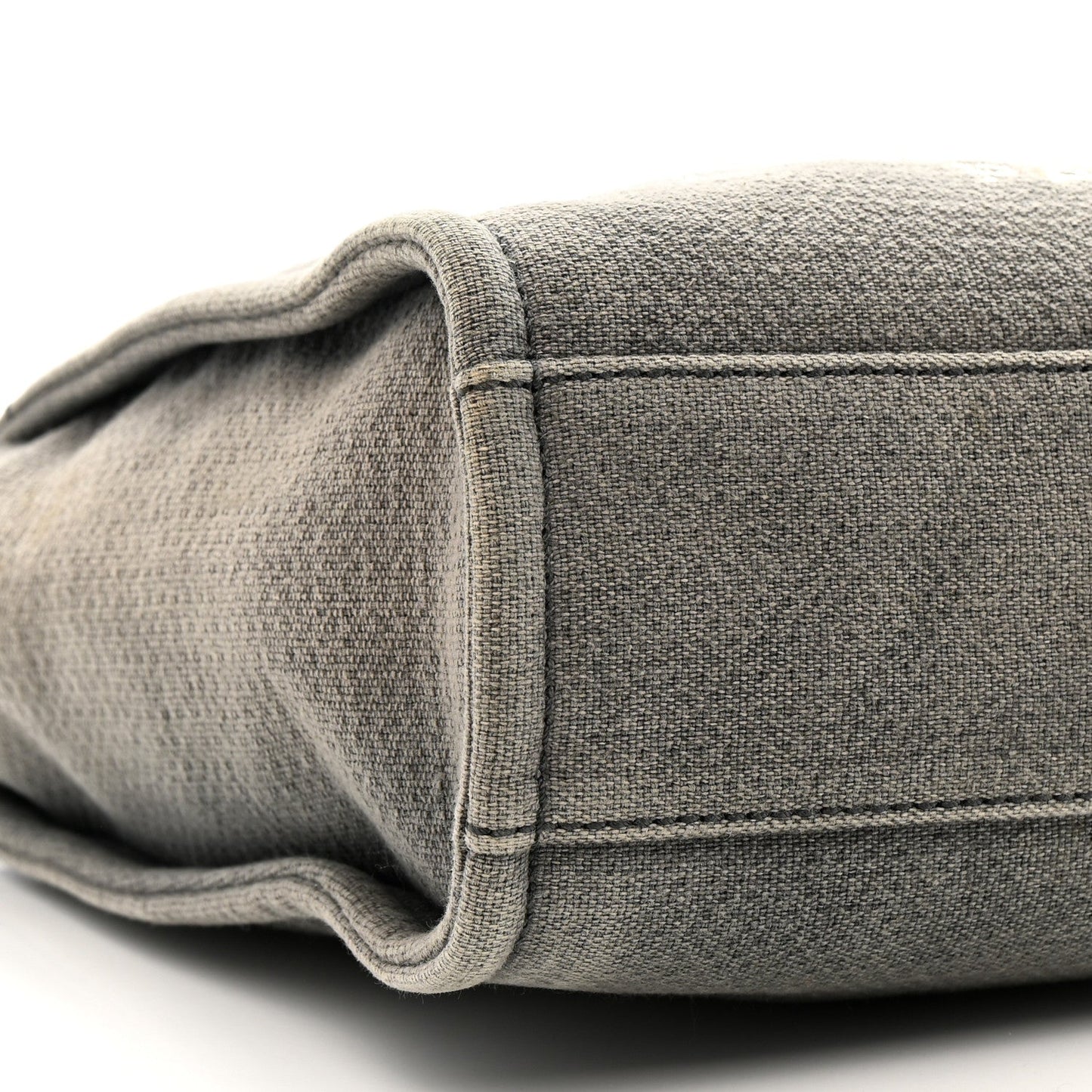 Chanel Canvas Mini Deauville Tote Dark Grey