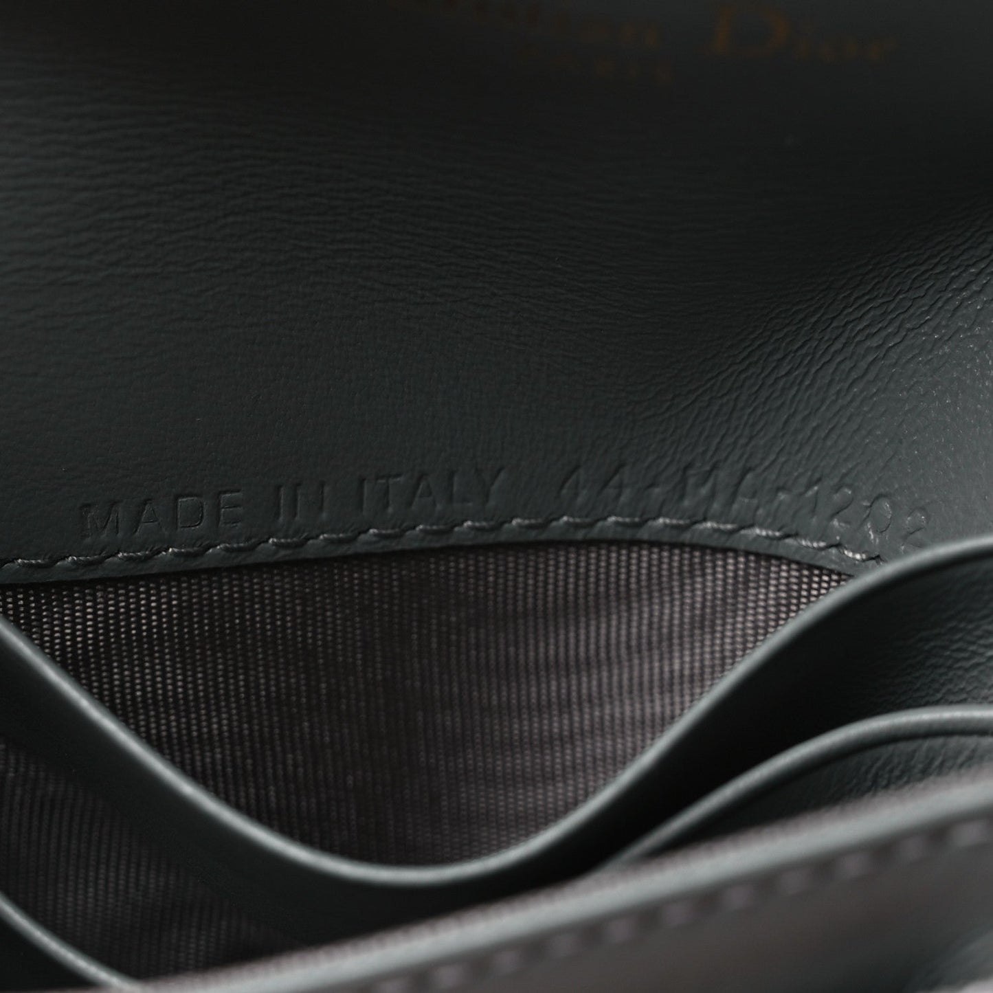 Christian Dior Oblique Saddle Bloom Card Holder Gray