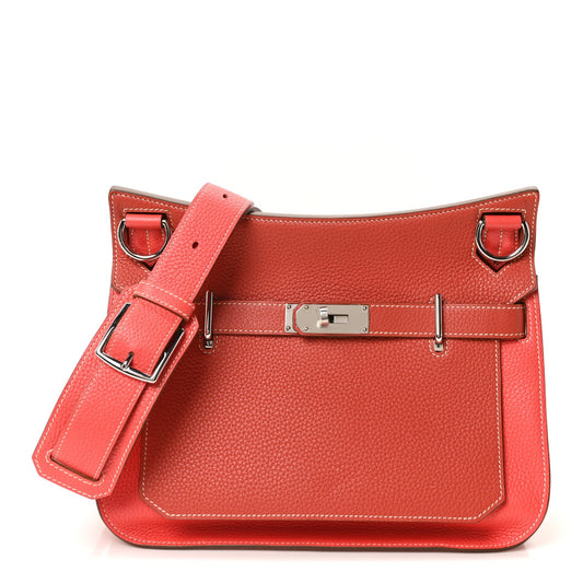 Hermes Taurillon Clemence Jypsiere 31 Sanguine Bougainvillea