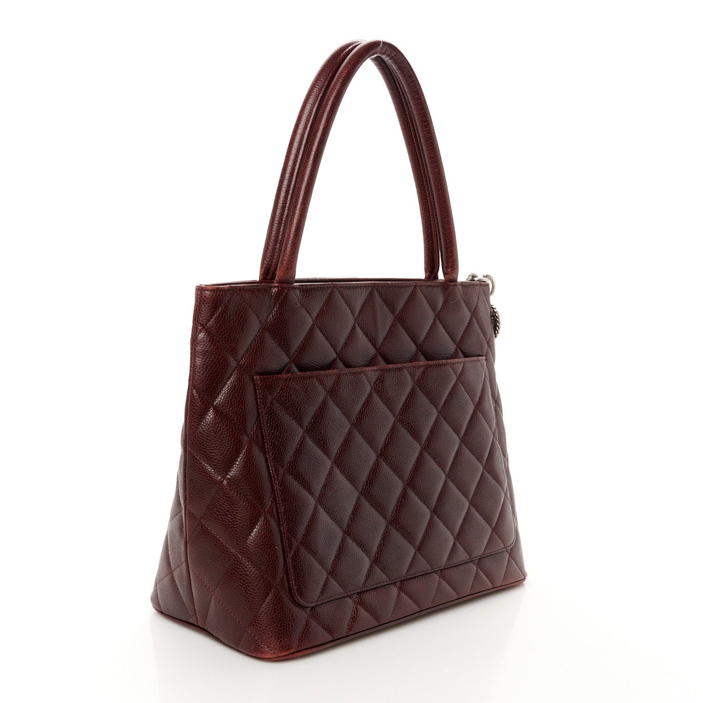 Chanel Caviar Quilted Medallion Tote Bordeaux