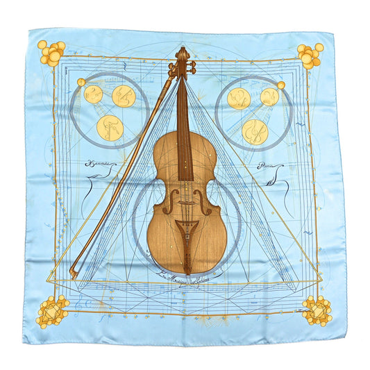 Hermes Silk La Musique des Spheres Scarf 90 Multicolor