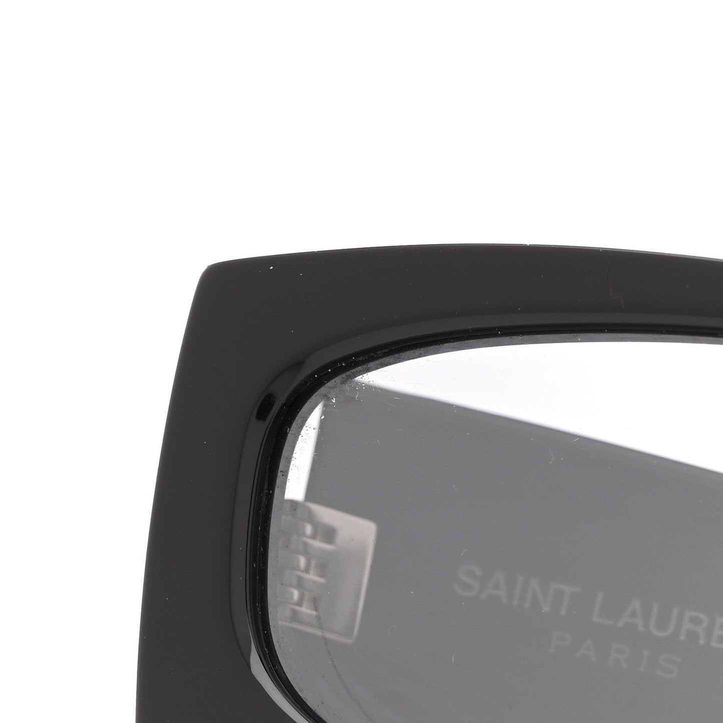 Saint Laurent Acetate Rectangle SL M140/F Sunglasses Black