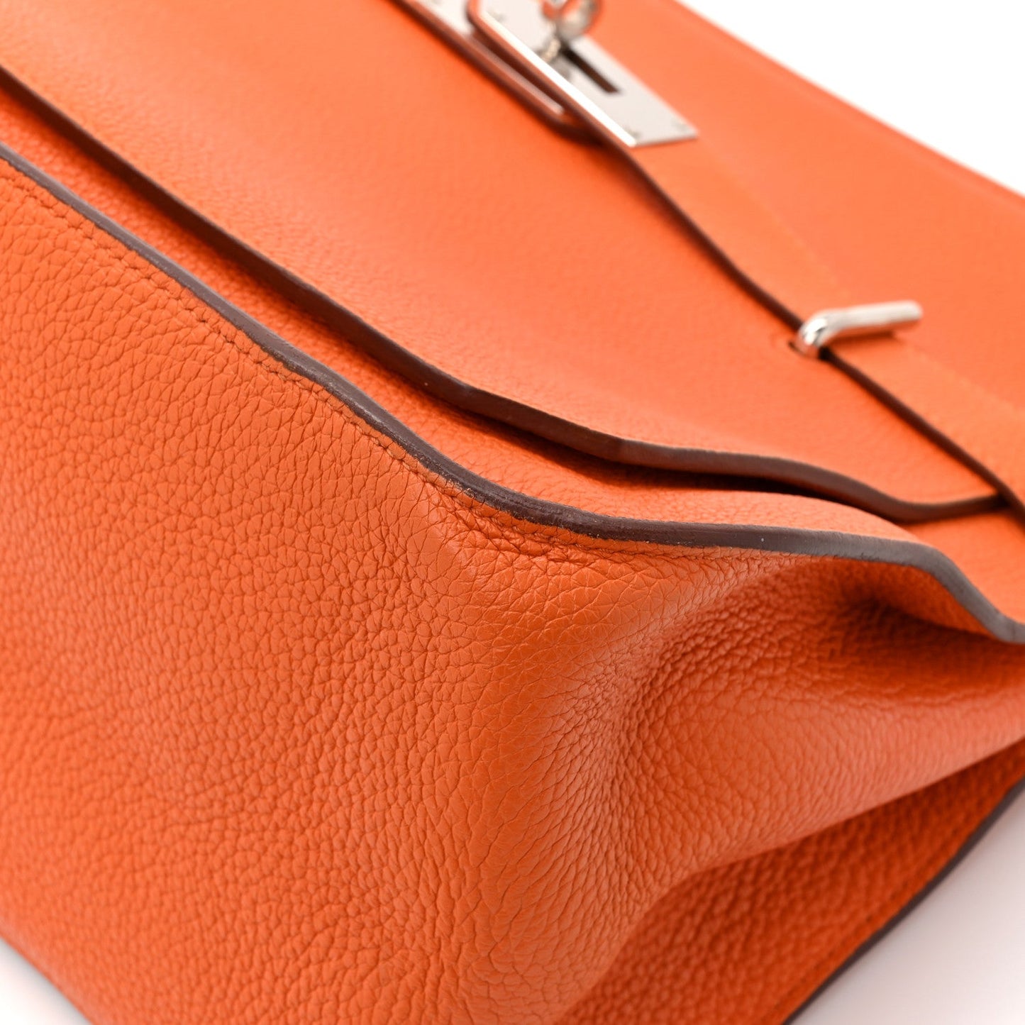 Hermes Taurillon Clemence Jypsiere 31 Orange