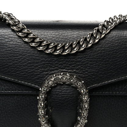 Gucci Calfskin Mini Dionysus Shoulder Bag Black