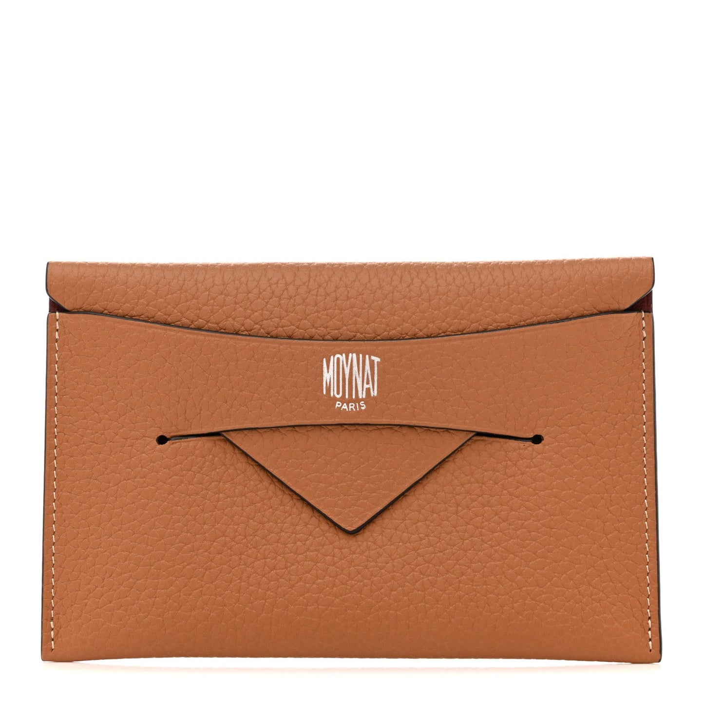 Moynat Taurillon Blush Envelope PP Camel