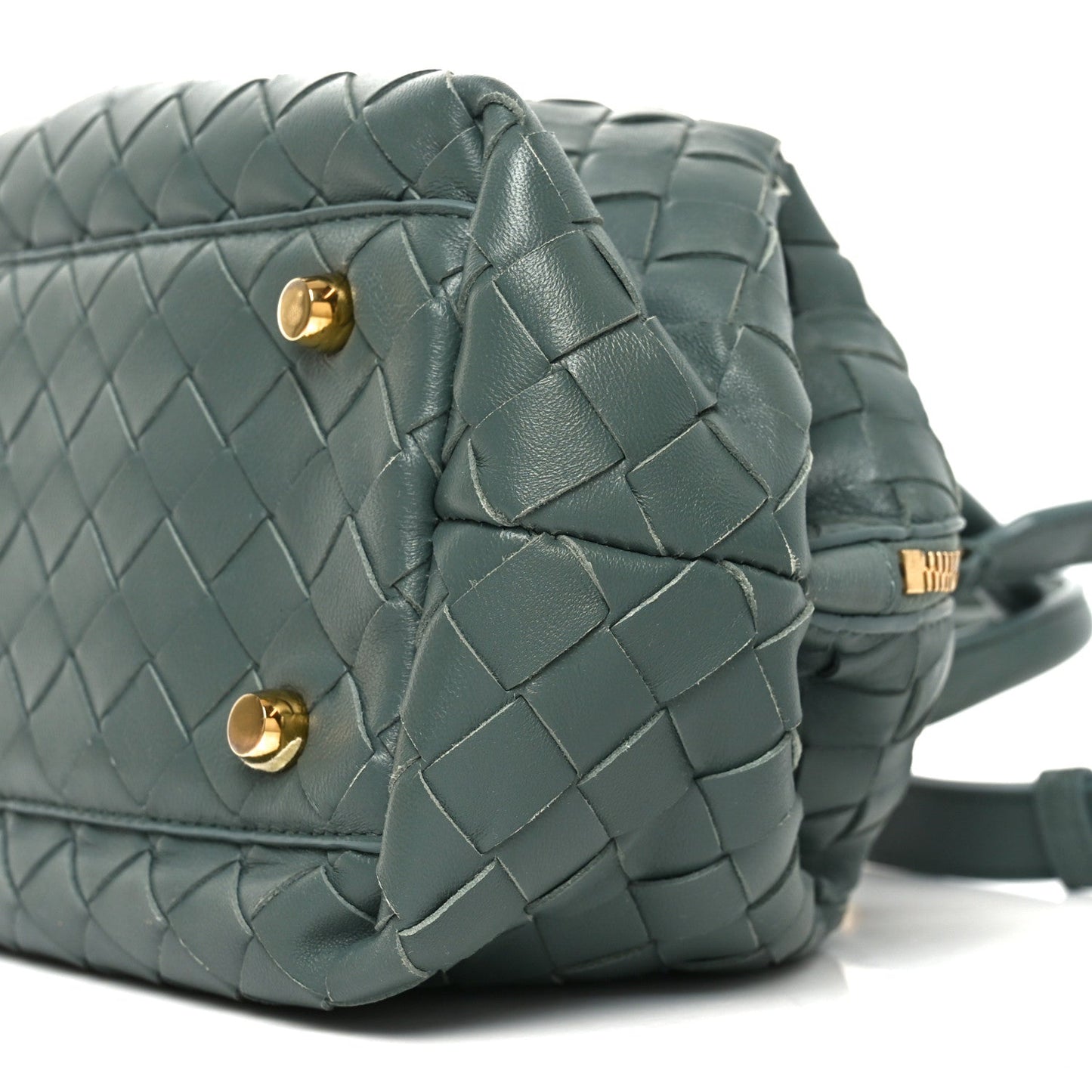 Bottega Veneta Nappa Intrecciato Bauletto Slate