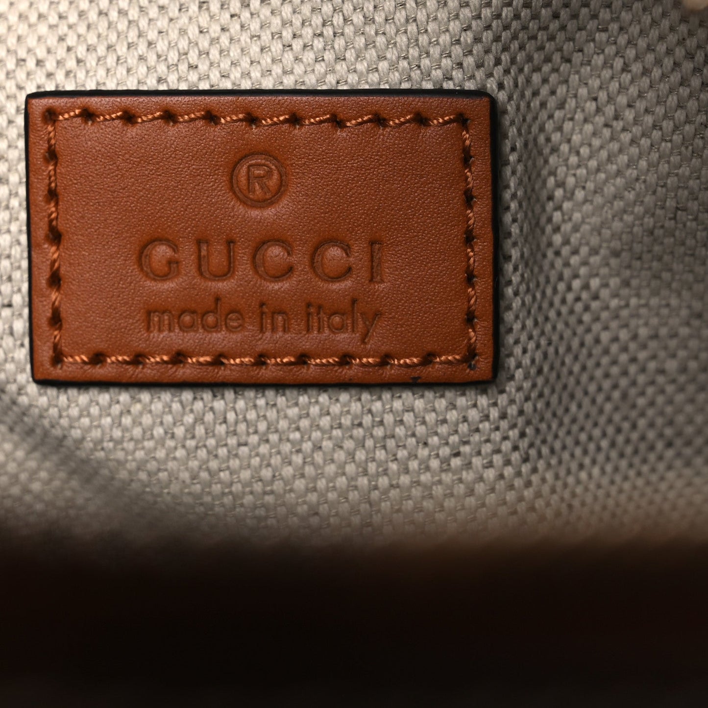 Gucci GG Denim Calfskin Web Mini GG Top Handle Bag Light Blue White