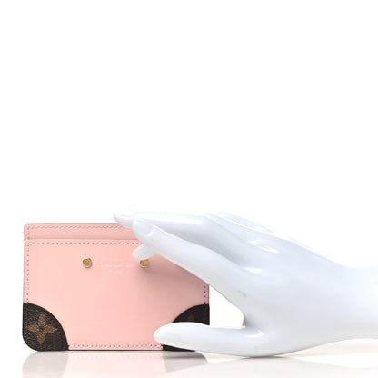 Louis Vuitton Patent Miroir Venice Card Holder Rose Ballerine