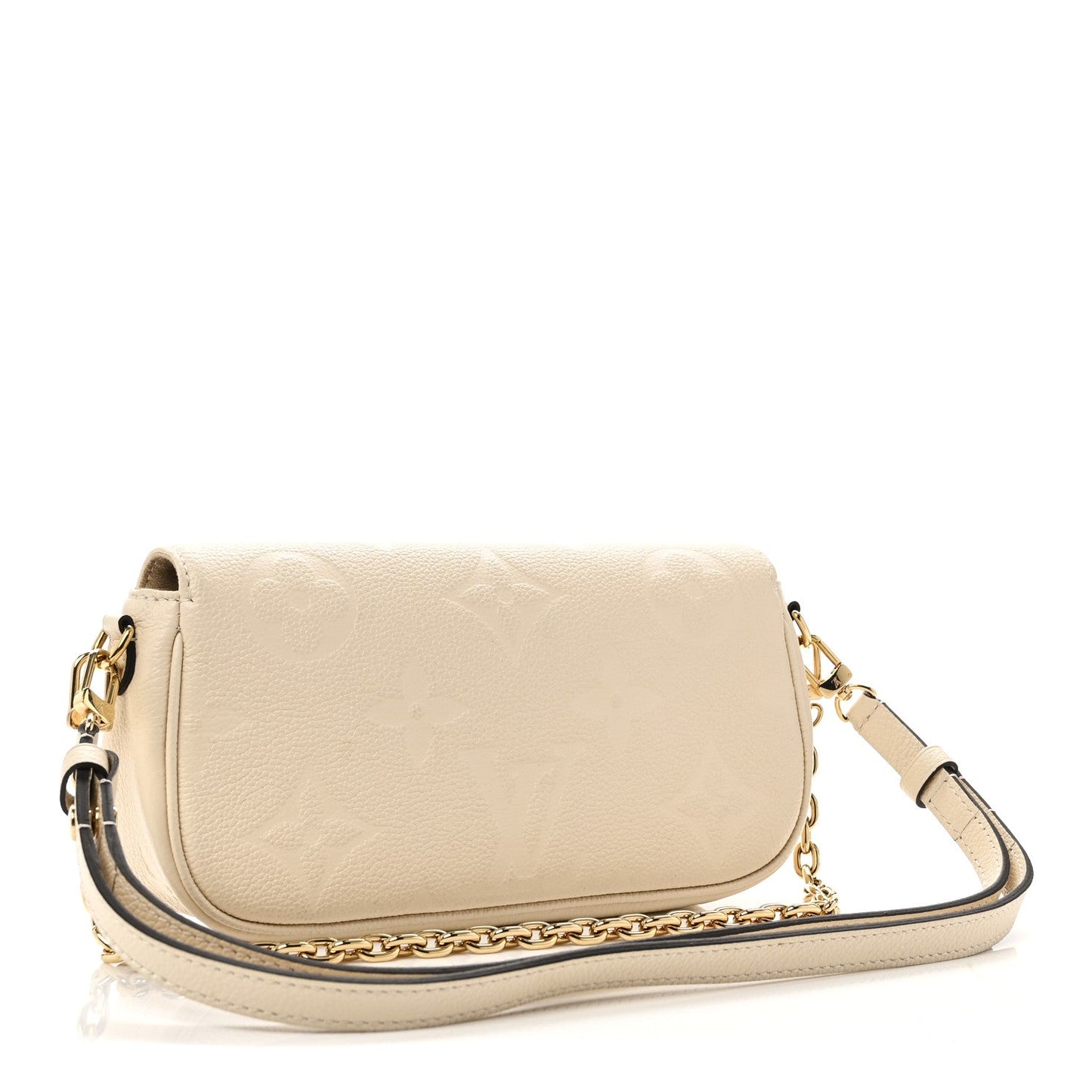 Louis Vuitton Empreinte Monogram Giant Ivy Wallet On Chain Cream