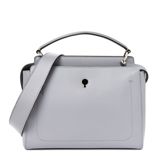Fendi Vitello Baltico Dolce DotCom Satchel Ardesia