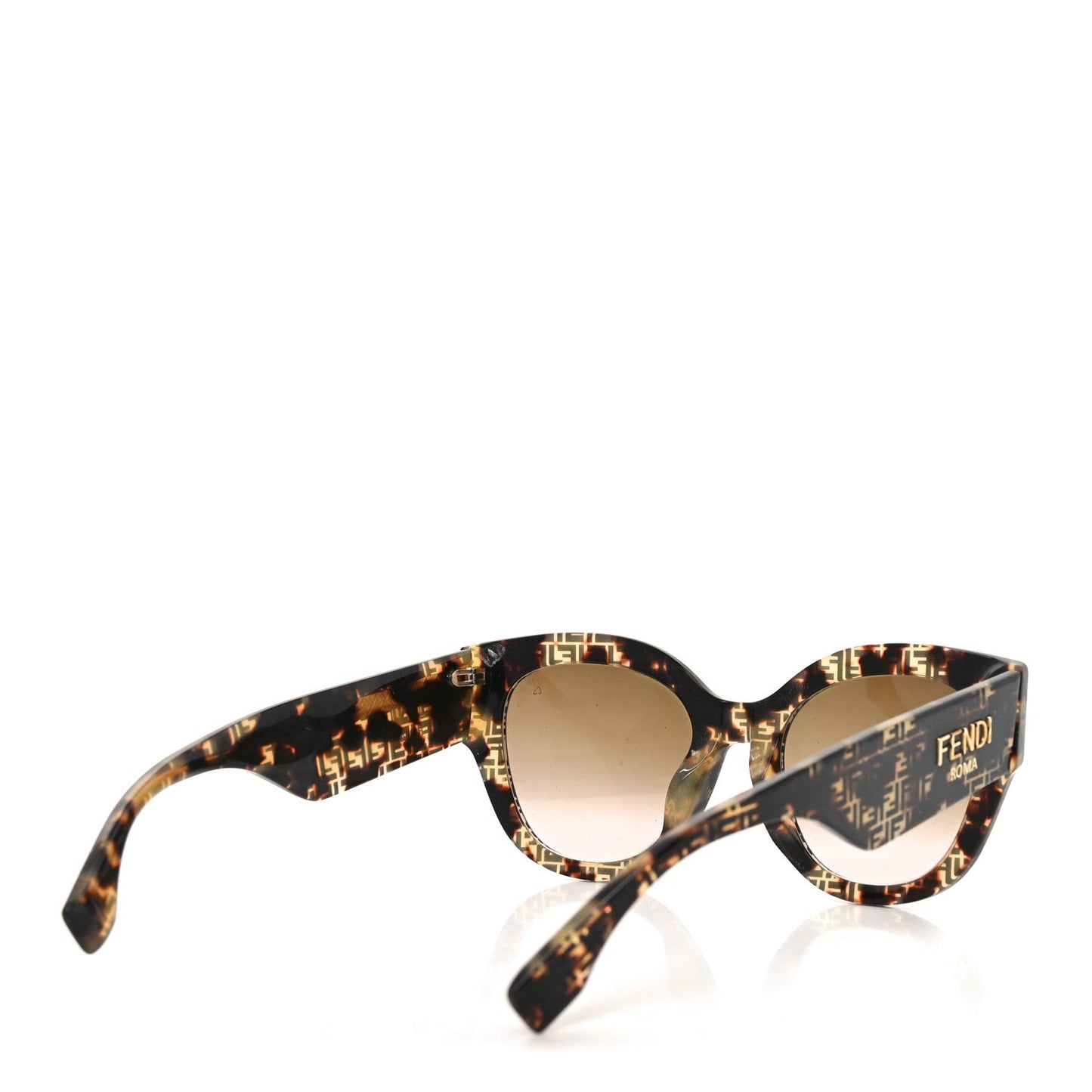 Fendi Acetate Fendi Roma Cat Eye Sunglasses FF 0435/S  Havana