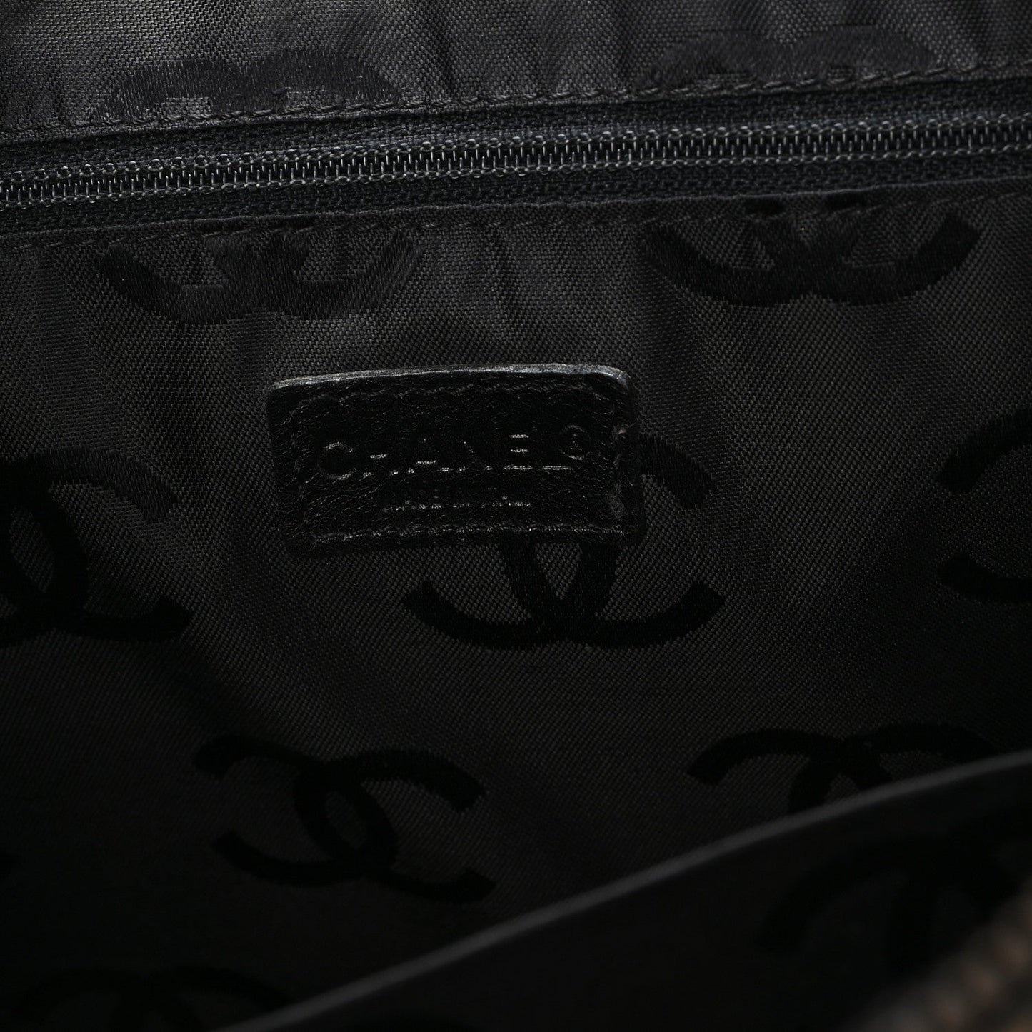 Chanel Calfskin Wild Stitch Vertical Top Handle Bag Black
