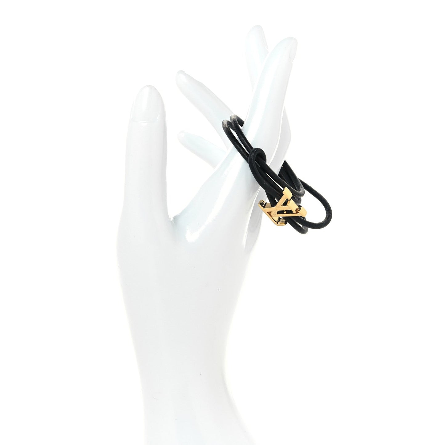 Louis Vuitton Calfskin LV Bloom Bracelet Black