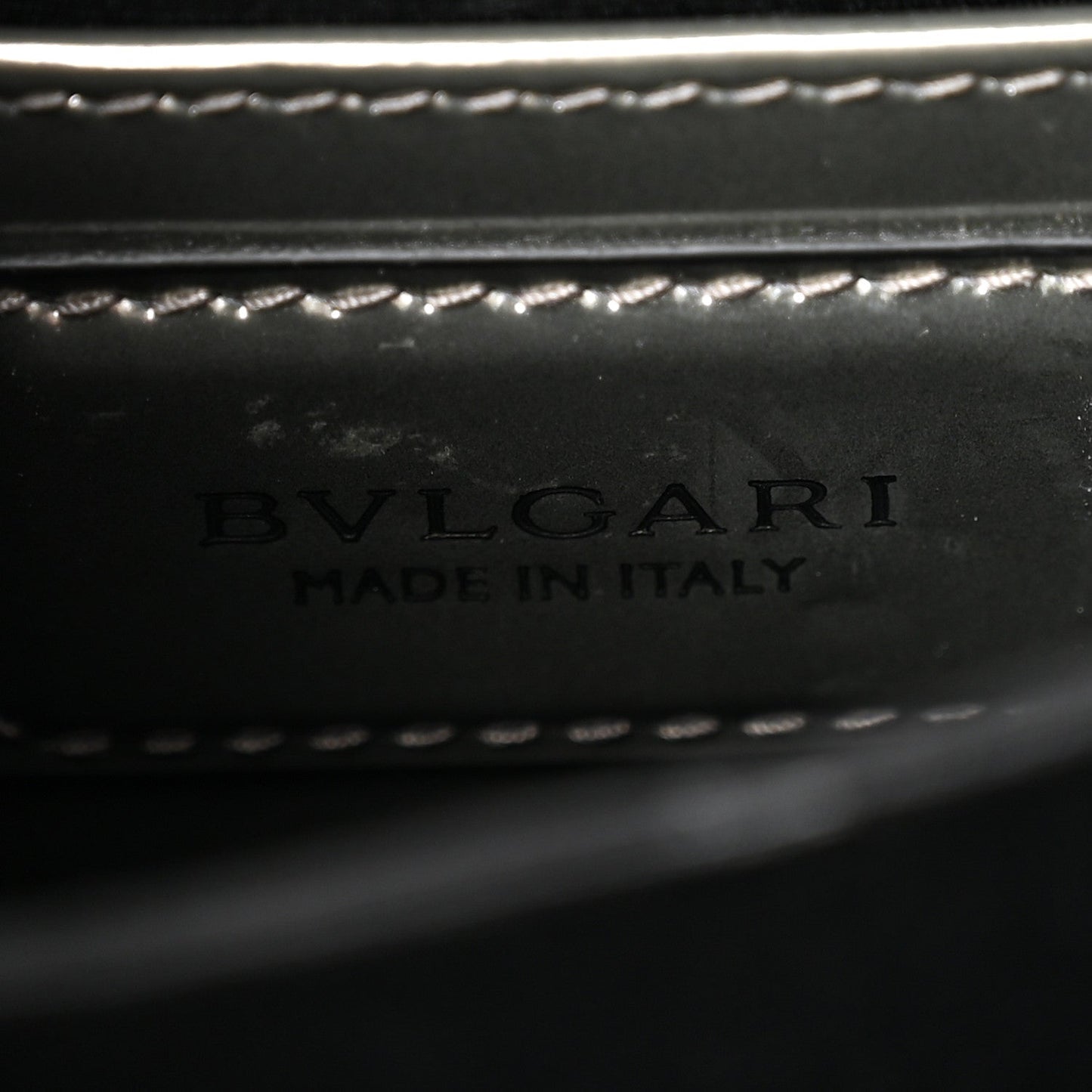 Bulgari Metallic Calfskin Serpenti Forever Top Handle Silver